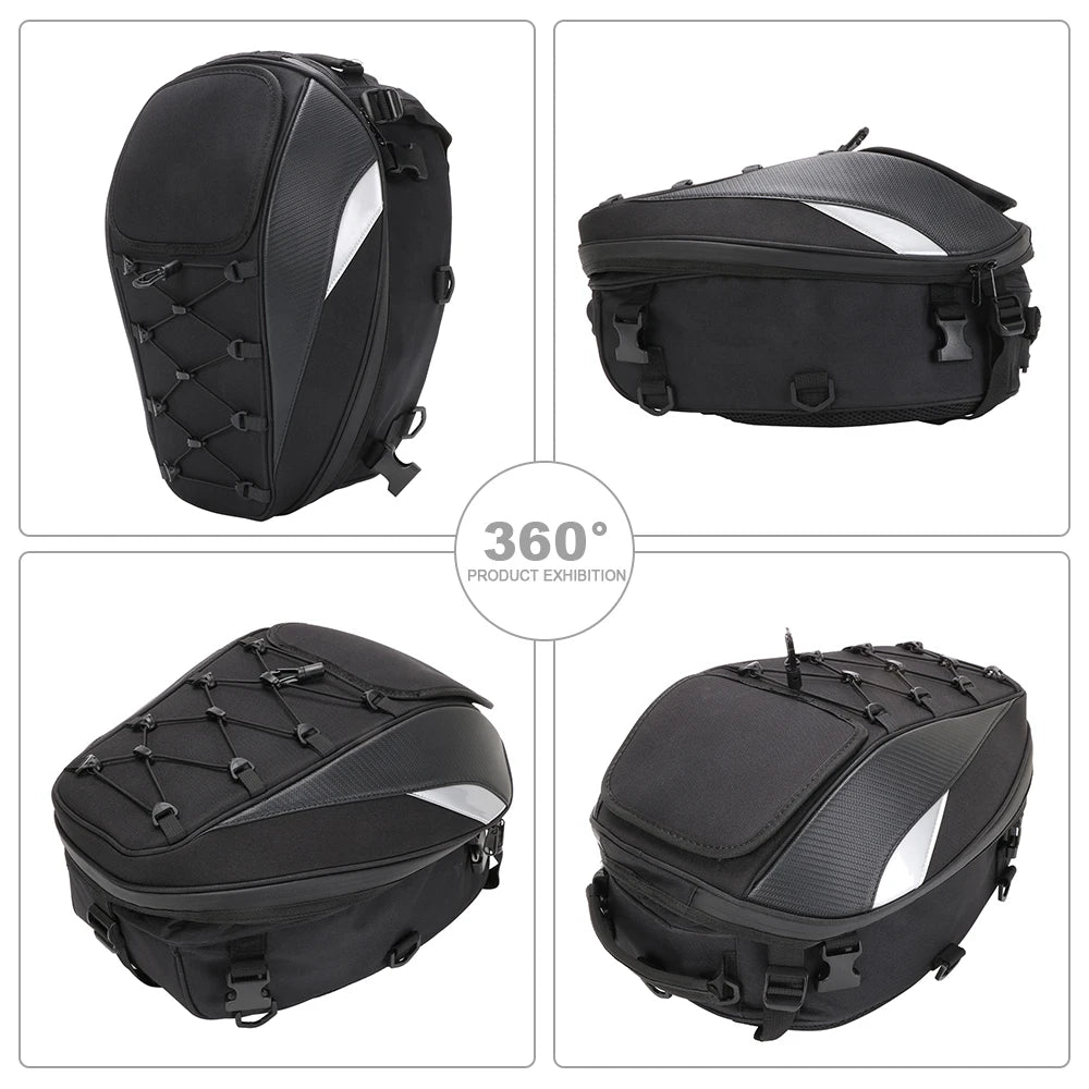 Waterproof Tail Bag Rear Seat Bag High Capacity Multifunction Backpack Tailbag