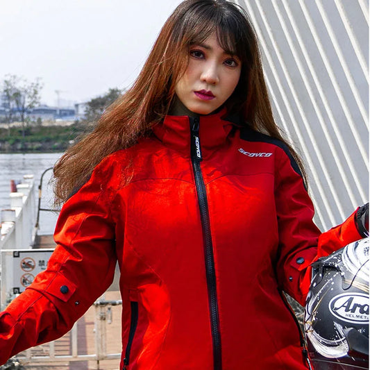 Scoyco Motorcycle Riding Women's Waterproof Warm Winter Coat