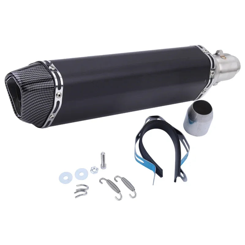 51mm Slip-on Exhaust Muffler w/DB Killer For: Xpro X24 / Xpro Roadster 250 / Vitacci GTX 250 / Vitacci XMT 250/ Venom Superbike / Venom X22r Max / Boom Bd250 / Italica Krypto