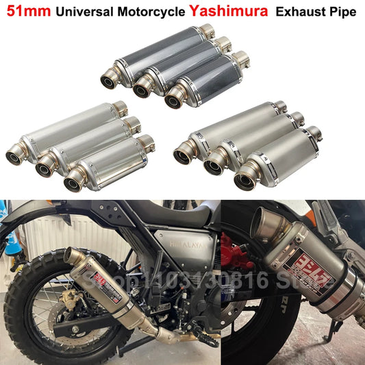 51MM Slip On Motorcycle  Exhaust Muffler DB Killer  For: Xpro X24 / Xpro Roadster 250 / Vitacci GTX 250 / Vitacci Titan 250 / Vitacci XMT 250 / Venom Superbike / Venom X22r Max / Boom Bd250 / Italica Krypto