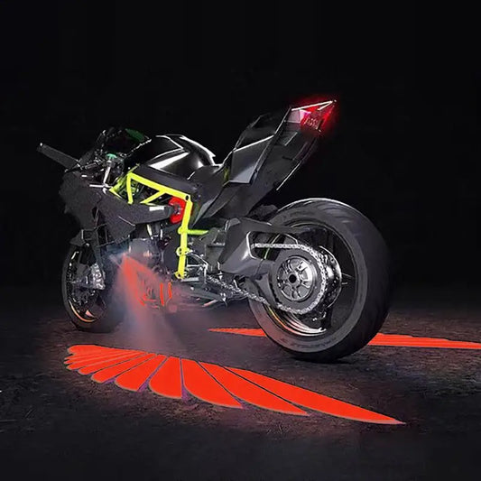 Motorcycle Projection Lights 2pcs Underglow Neon Light Kits Waterproof