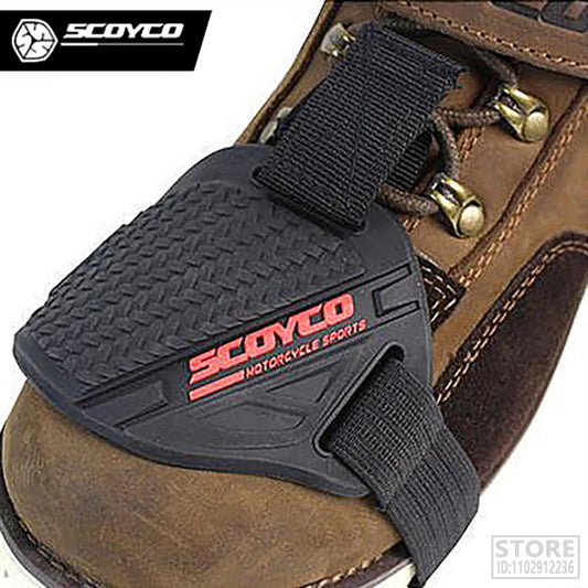 Scoyco FS02 Motorcycle Racing Shift Pad Motociclismo Motociclista Shoes Protector Motocross Boots Anti Slip Cover Shifter