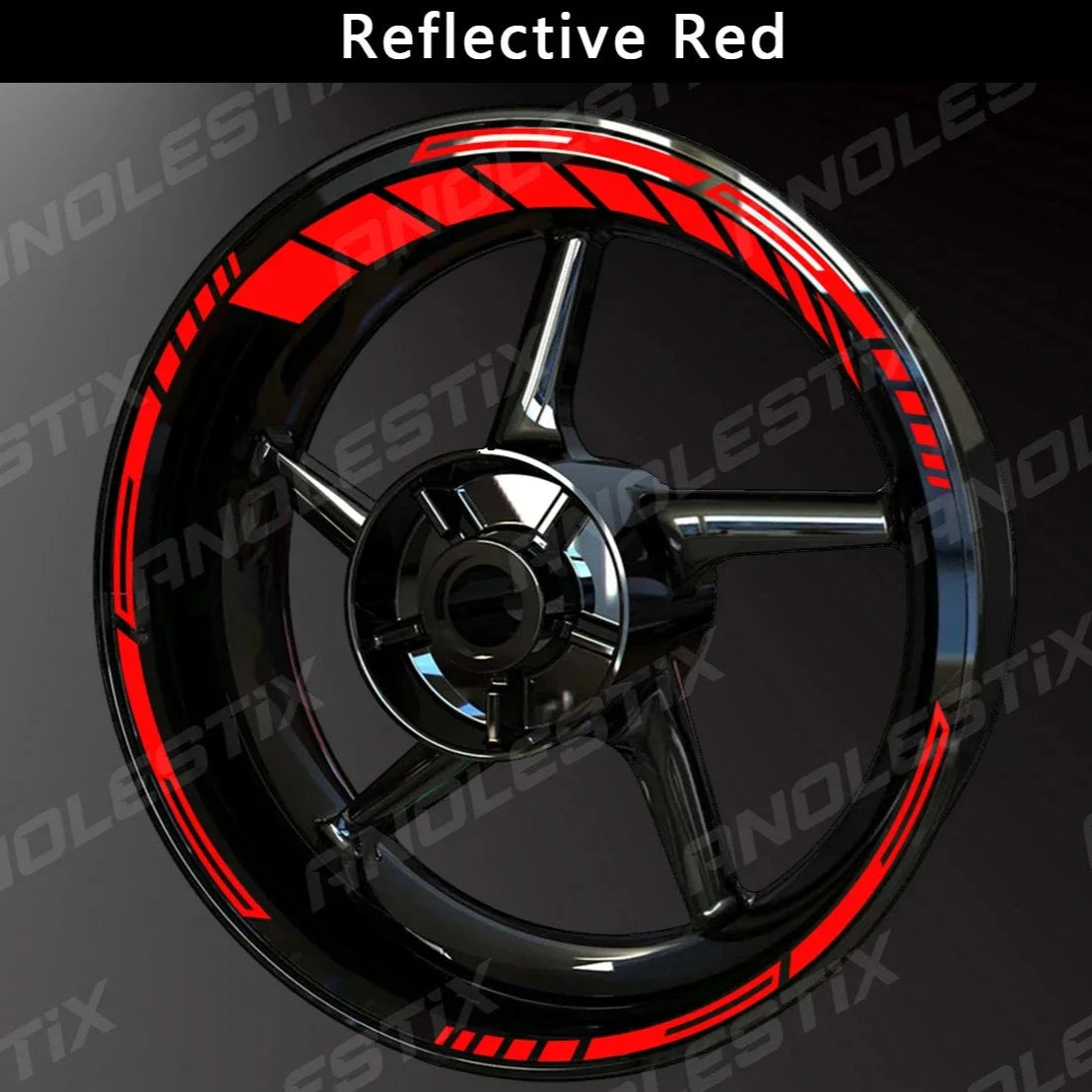 AnoleStix Reflective Wheel Sticker Hub Decal Rim Tape   For: Xpro X24 / Xpro Roadster 250 / Vitacci GTX 250 / Vitacci Titan 250 / Vitacci XMT 250 / Venom Superbike / Venom X22r Max / Boom Bd250 / Italica Krypto