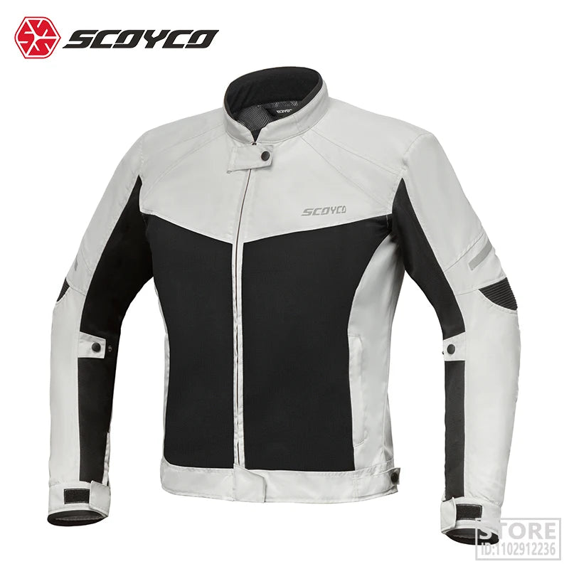 SCOYCO Motorcycle Jacket Summer Riding Protective CE Certified Protectors