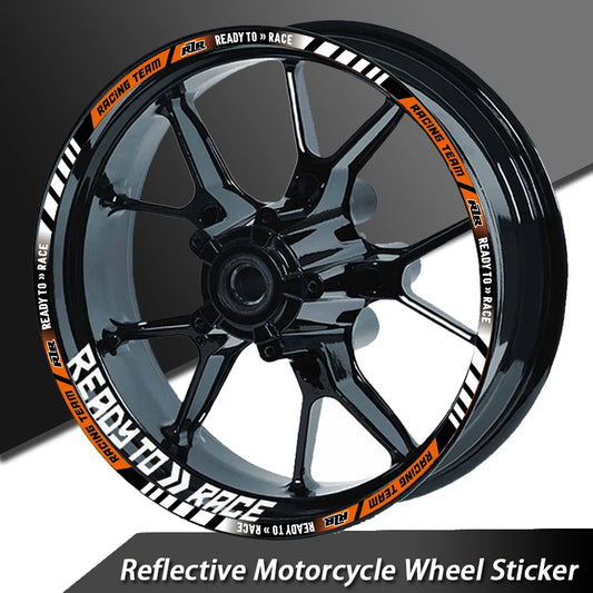 Reflective Motorcycle Wheel Sticker Rim Hub Stripe Decal  For: Xpro X24 / Xpro Roadster 250 / Vitacci GTX 250 / Vitacci Titan 250 / Vitacci XMT 250/ Venom Superbike / Venom X22r Max / Boom Bd250 / Italica Krypto