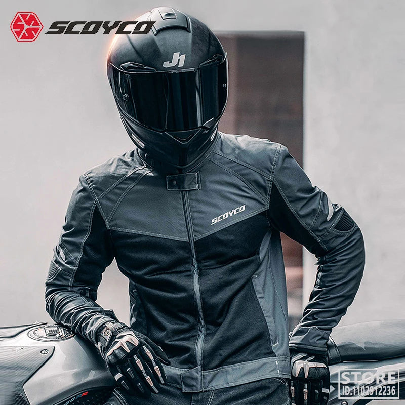 SCOYCO Motorcycle Jacket Summer Riding Protective CE Certified Protectors