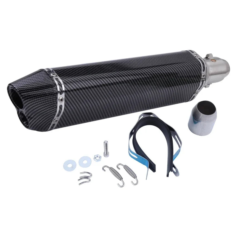 51mm Slip-on Exhaust Muffler w/DB Killer For: Xpro X24 / Xpro Roadster 250 / Vitacci GTX 250 / Vitacci XMT 250/ Venom Superbike / Venom X22r Max / Boom Bd250 / Italica Krypto