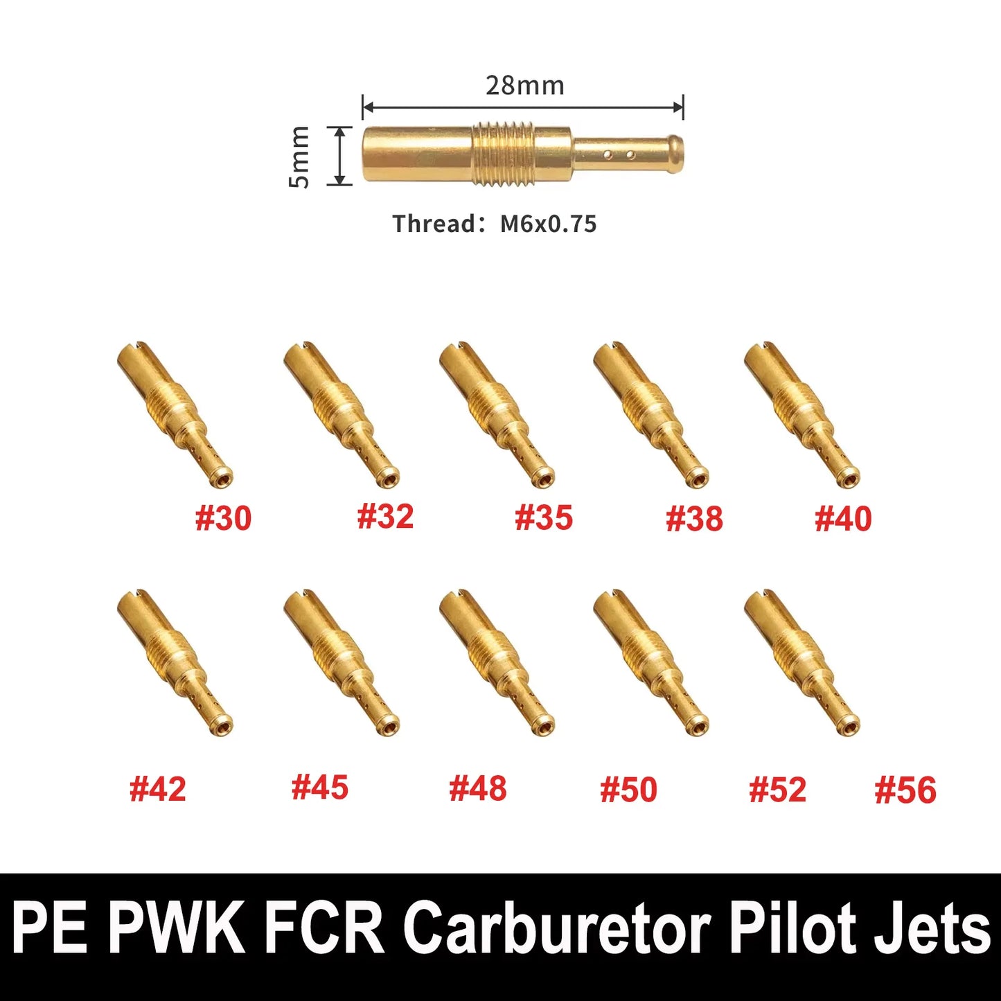 NIBBI Motorcycle Carburetor Jets PWK PE  Carb Set Injector Nozzle