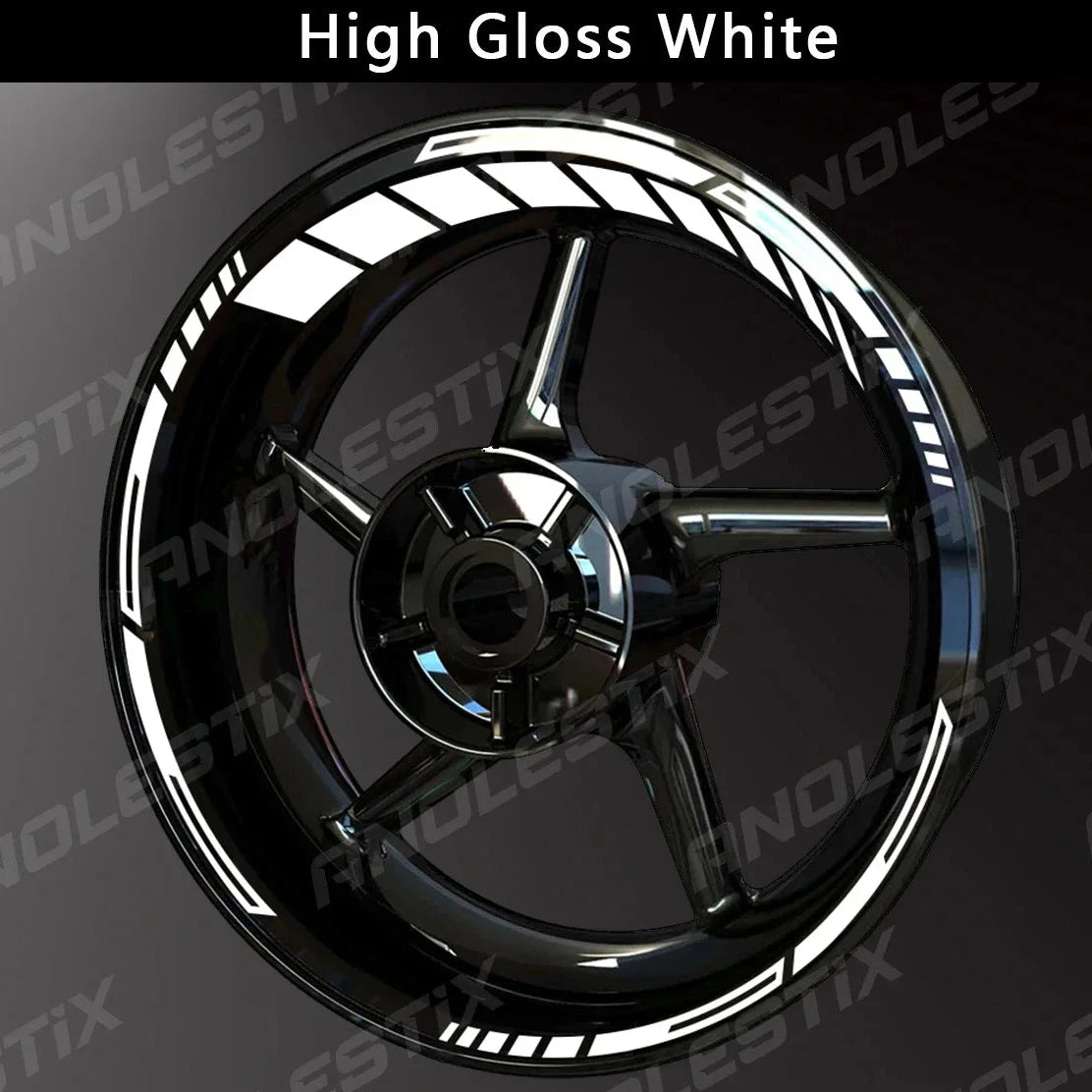 AnoleStix Reflective Wheel Sticker Hub Decal Rim Tape   For: Xpro X24 / Xpro Roadster 250 / Vitacci GTX 250 / Vitacci Titan 250 / Vitacci XMT 250 / Venom Superbike / Venom X22r Max / Boom Bd250 / Italica Krypto