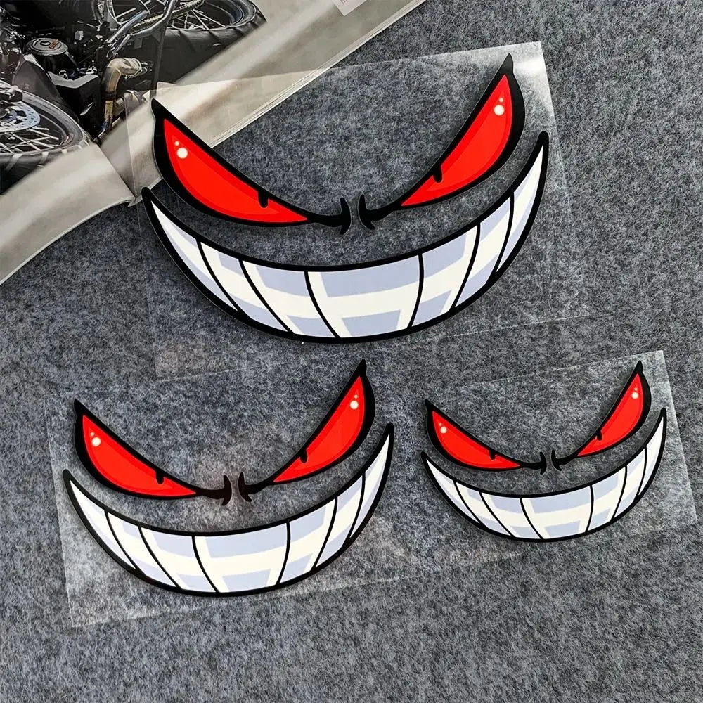 14.5cm  Reflective Eye Stickers PVC Motorcycle Decals