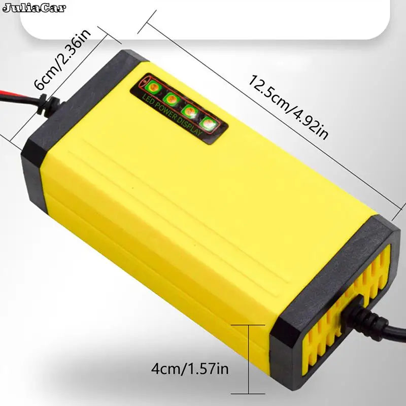 Battery Charger 12V 2A Car Motorcycle Battery Charger LED Display