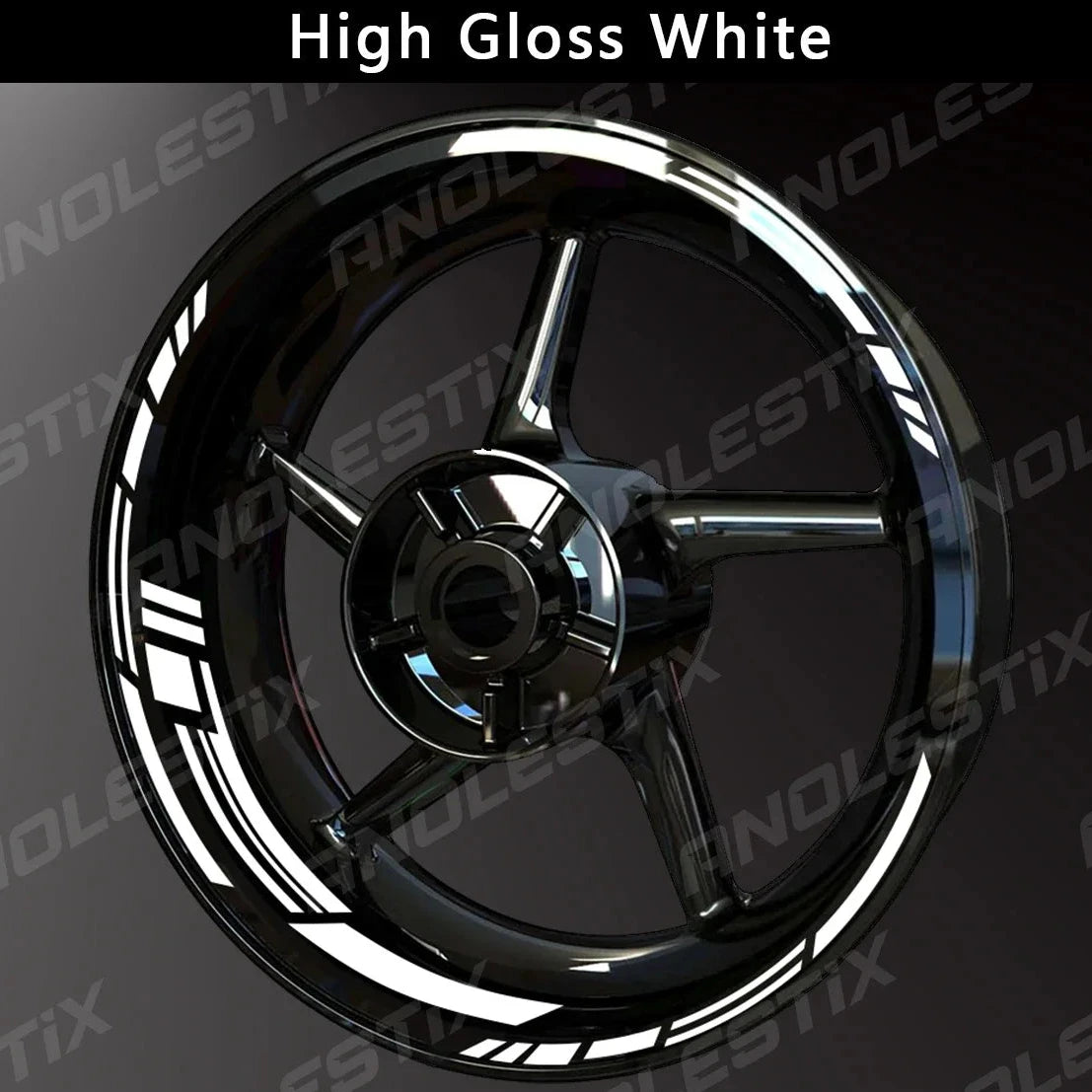 AnoleStix Reflective Wheel Sticker Hub Decal Rim Tape   For: Xpro X24 / Xpro Roadster 250 / Vitacci GTX 250 / Vitacci Titan 250 / Vitacci XMT 250 / Venom Superbike / Venom X22r Max / Boom Bd250 / Italica Krypto