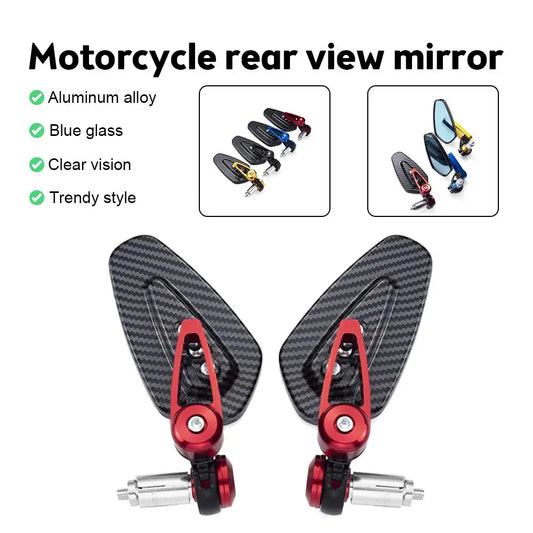 Motorcycle Aluminum Bar End Mirror For : Universal