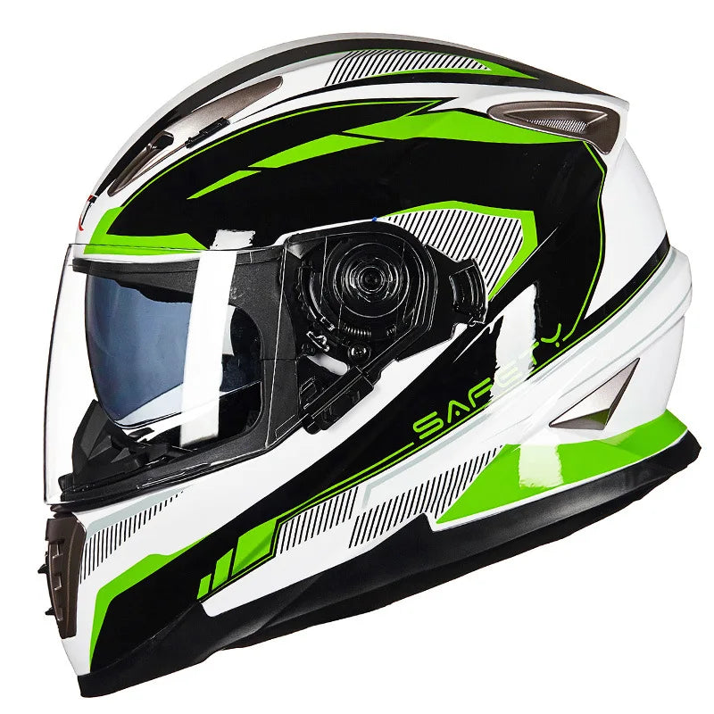 Select a Style - DOT Approved Motorcycle Helmet Full Face Double Lens