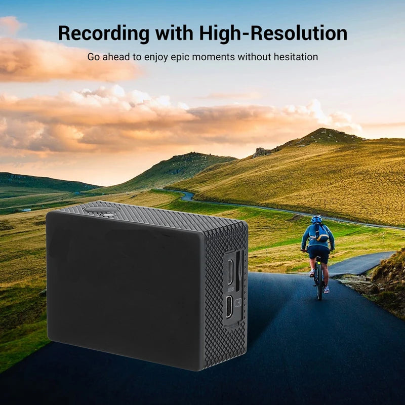 Mini Action Camera Ultra HD 4K / 60fps WiFi 2.0" 170D Waterproof Cam Helmet Video Recording