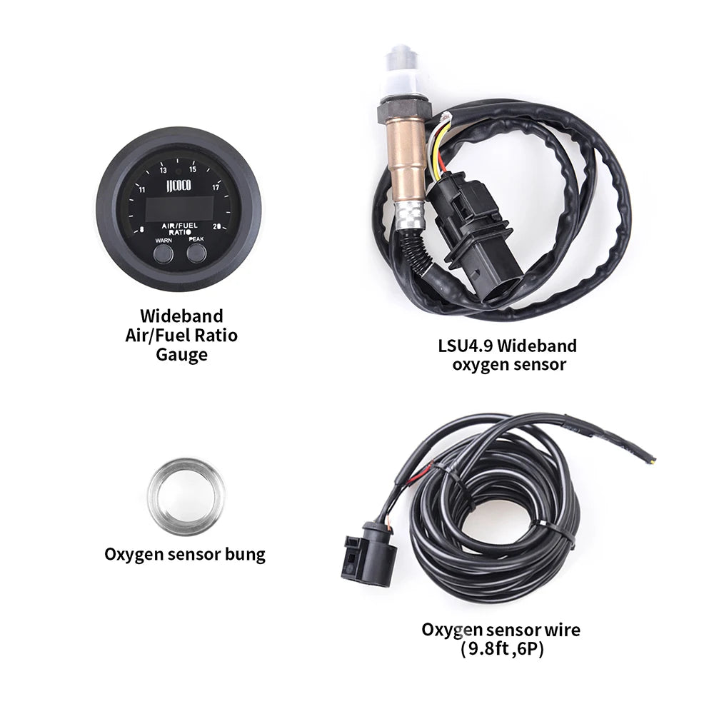 52MM Air Fuel Ratio with Wideband O2 Oxygen Sensor