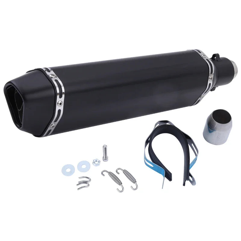 51mm Slip-on Exhaust Muffler w/DB Killer For: Xpro X24 / Xpro Roadster 250 / Vitacci GTX 250 / Vitacci XMT 250/ Venom Superbike / Venom X22r Max / Boom Bd250 / Italica Krypto