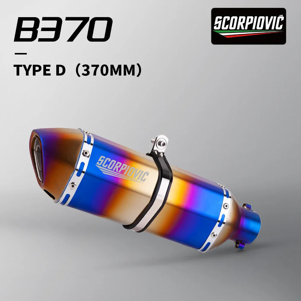 51mm Slip on Universal Motorcycle Exhaust Muffler  For: Xpro X24 / Xpro Roadster 250 / Vitacci GTX 250 / Vitacci Titan 250 / Venom Superbike / Venom X22r Max / Boom Bd250 / Italica Krypto
