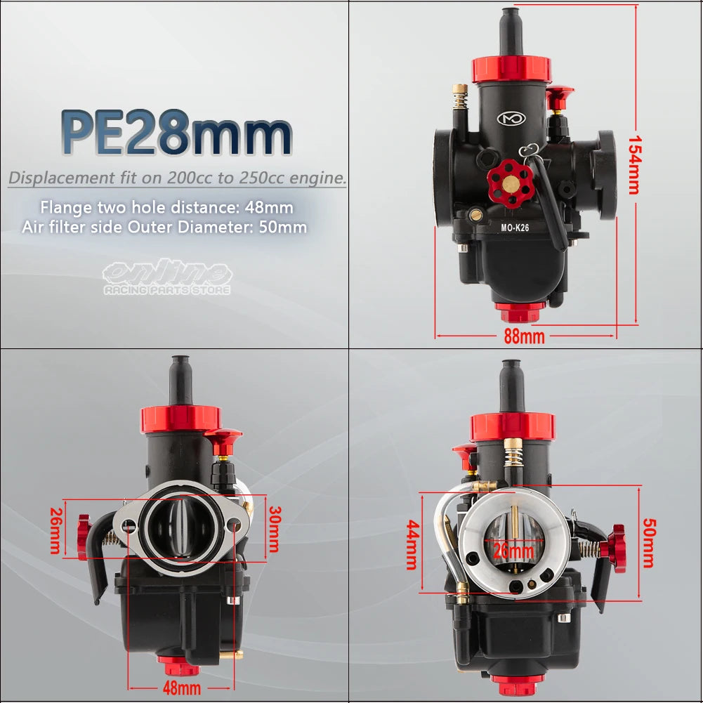 Carburetor PWK @28mm For : Venom X22r / DF250RTS