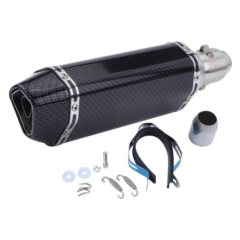 51mm Slip-on Exhaust Muffler w/DB Killer For: Xpro X24 / Xpro Roadster 250 / Vitacci GTX 250 / Vitacci XMT 250/ Venom Superbike / Venom X22r Max / Boom Bd250 / Italica Krypto