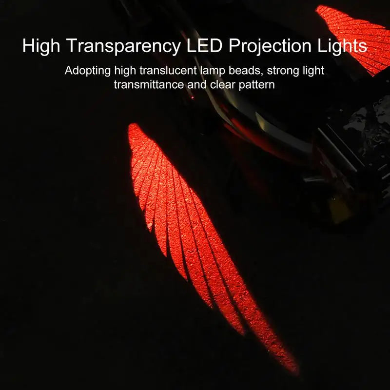 Motorcycle Projection Lights 2pcs Underglow Neon Light Kits Waterproof