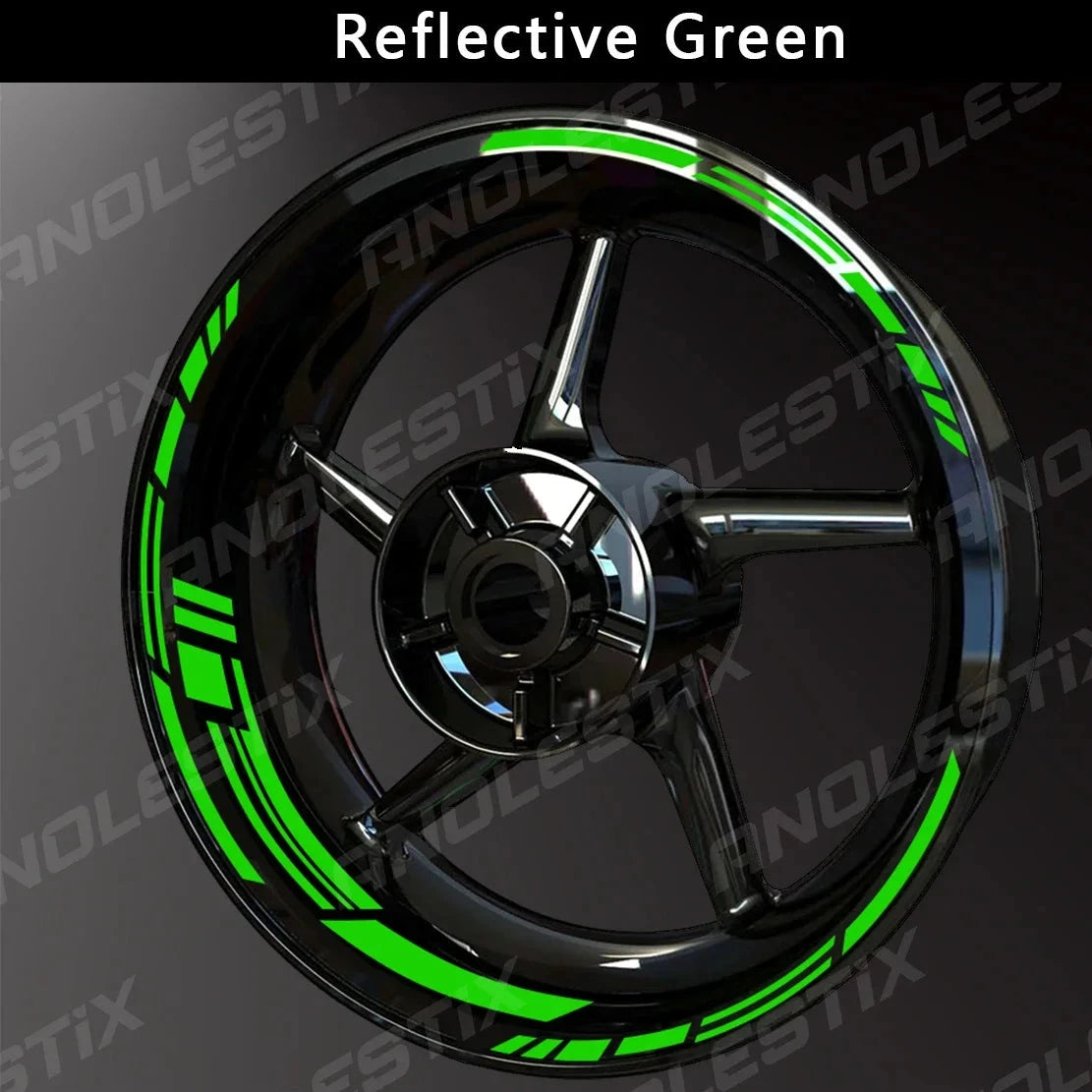 AnoleStix Reflective Wheel Sticker Hub Decal Rim Tape   For: Xpro X24 / Xpro Roadster 250 / Vitacci GTX 250 / Vitacci Titan 250 / Vitacci XMT 250 / Venom Superbike / Venom X22r Max / Boom Bd250 / Italica Krypto