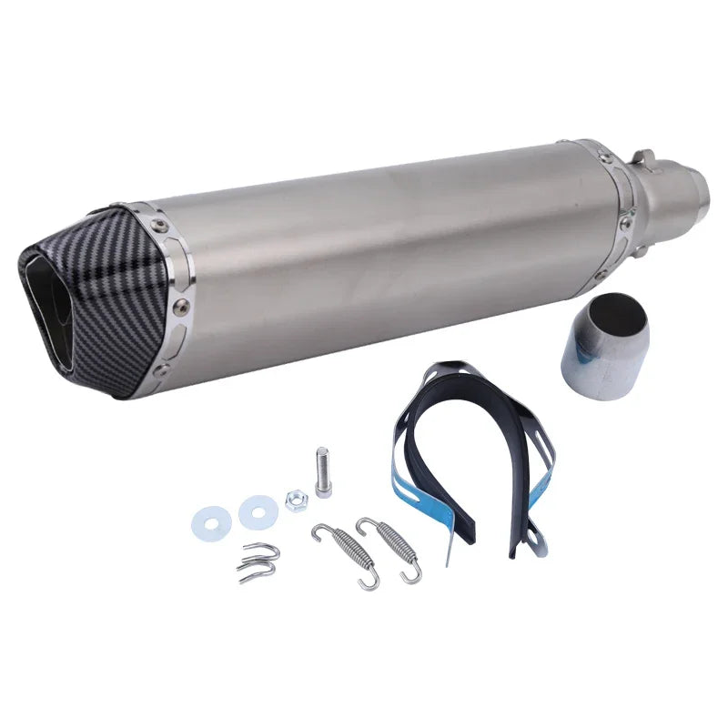 51mm Slip-on Exhaust Muffler w/DB Killer For: Xpro X24 / Xpro Roadster 250 / Vitacci GTX 250 / Vitacci XMT 250/ Venom Superbike / Venom X22r Max / Boom Bd250 / Italica Krypto