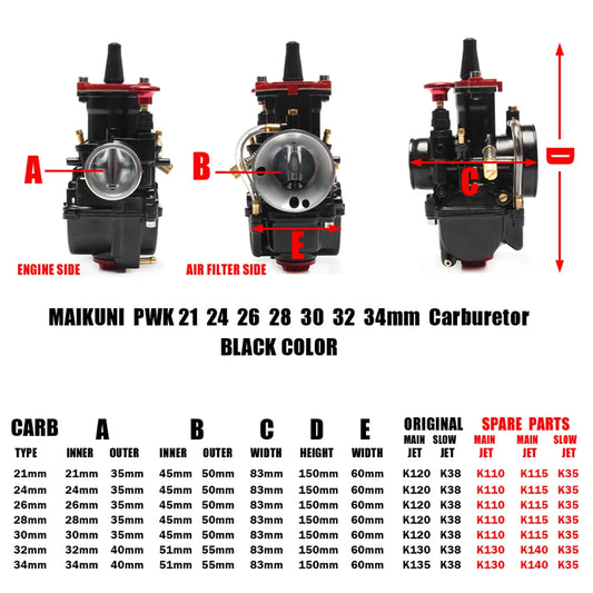 PWK 28 / 30 Carburetor For : Venom X22r