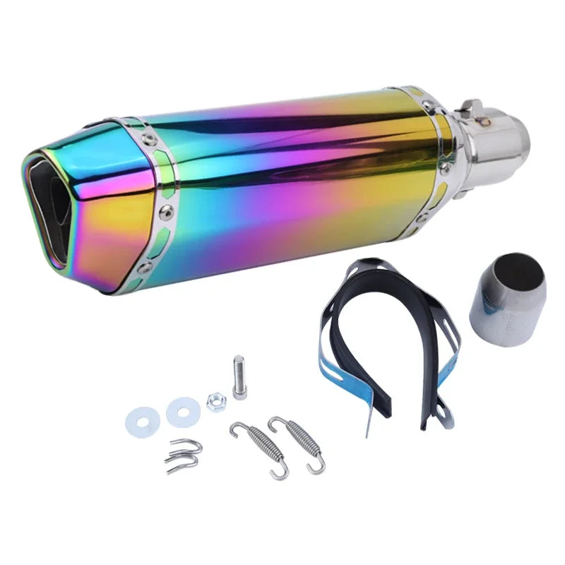 51mm Slip-on Exhaust Muffler w/DB Killer For: Xpro X24 / Xpro Roadster 250 / Vitacci GTX 250 / Vitacci XMT 250/ Venom Superbike / Venom X22r Max / Boom Bd250 / Italica Krypto