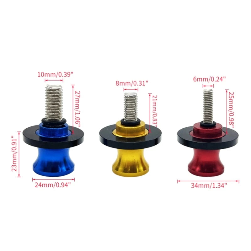 2Pcs Frame Stands Spools Swing arm 10mm Screw   For: Xpro X24 / Xpro Roadster 250 / Vitacci GTX 250 / Vitacci Titan 250 / Vitacci XMT 250 / Venom Superbike / Venom X22r Max / Boom Bd250 / Italica Krypto