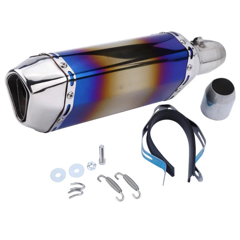 51mm Slip-on Exhaust Muffler w/DB Killer For: Xpro X24 / Xpro Roadster 250 / Vitacci GTX 250 / Vitacci XMT 250/ Venom Superbike / Venom X22r Max / Boom Bd250 / Italica Krypto