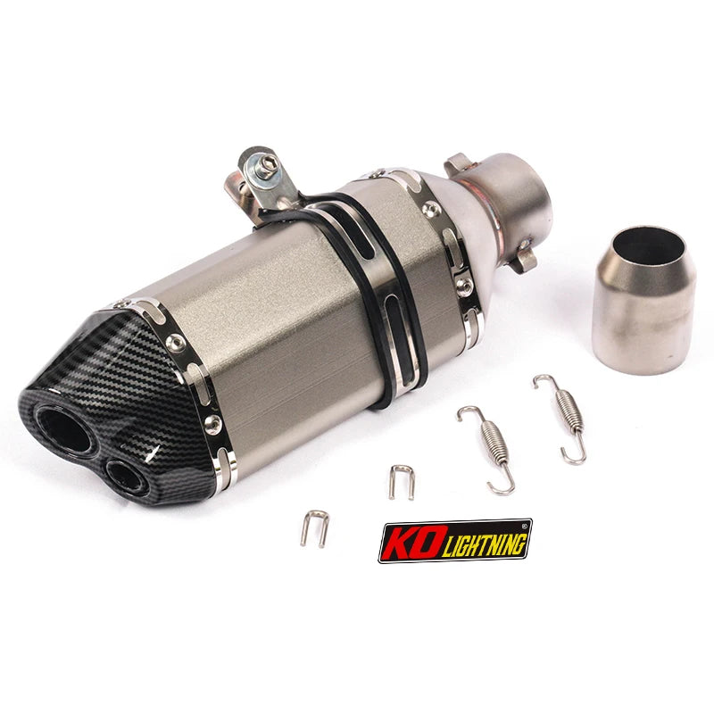 Dual-outlet Tail Pipe Aluminum Slip On For : Venom X22r / DF250rts